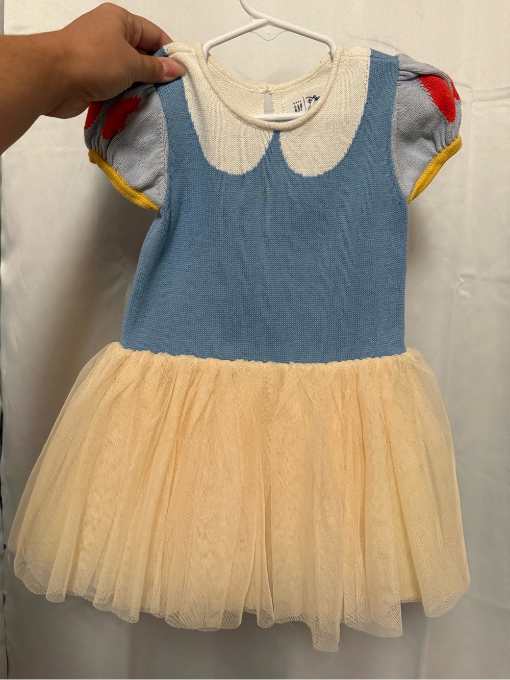 Baby GAP x Disney Blue & Cream Striped Knit Sweater dress Snow White